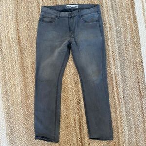 Express Jeans: Dark Wash Gray